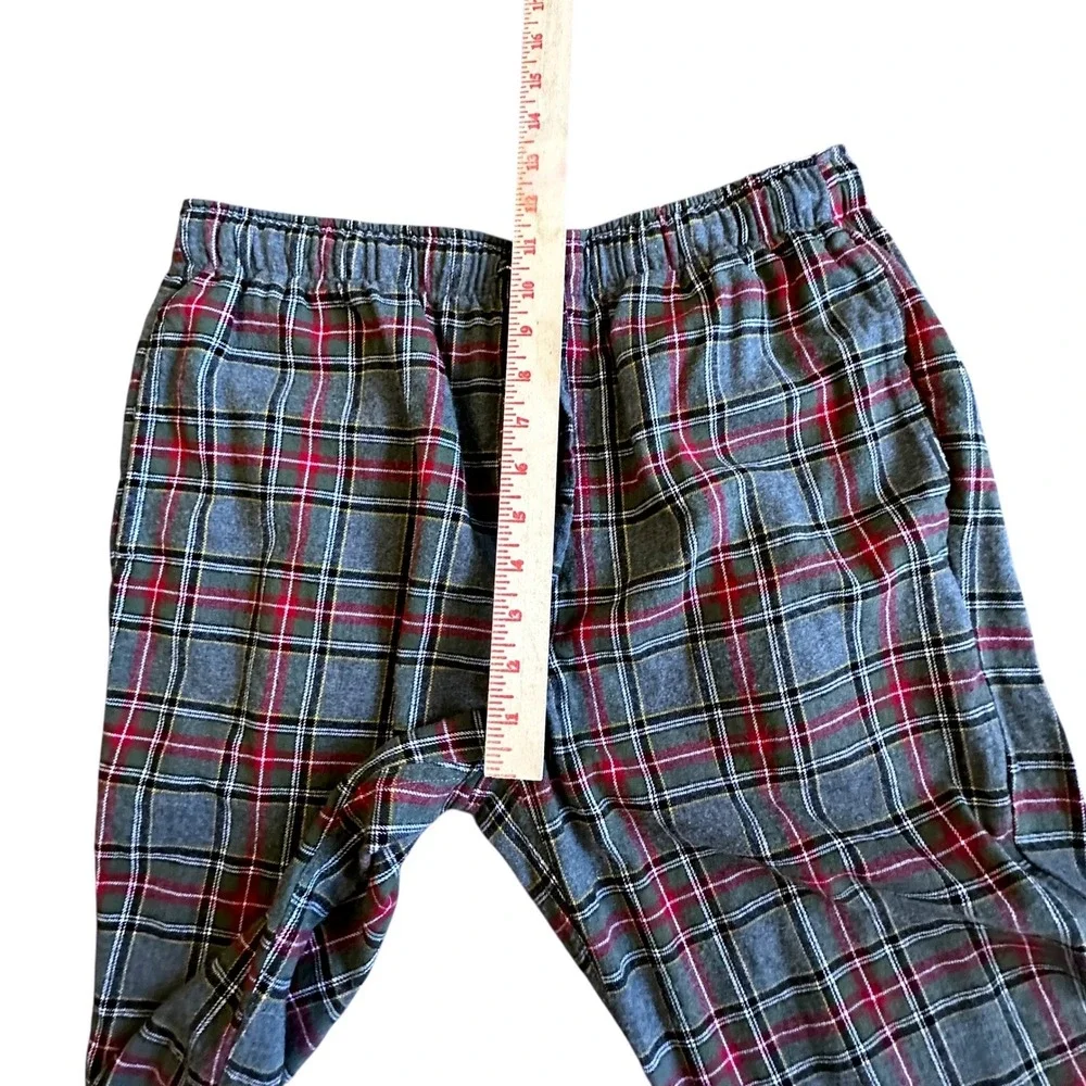 Eddie Bauer‎ Pants Men's M Gray Stewart Scotch Plaid Lounge Pajama Pants